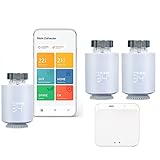 【Tuya Zigbee Hub】 Das Starter-Kit beinhaltet ein Zigbee Heizkörperthermostat und ein Zigbee-Gateway. Das Gateway ist eine Internetbrücke, um das Heizkörperthermostat mit dem WLAN-Netzwerk zu verbinden, sodass Sie das Thermostat über die Smart Life App, Alexa oder Google Home steuern können. Ein Gateway kann mehrere smarte Heizkörperthermostate gleichzeitig verbinden. Außerdem können Sie andere Tuya Zigbee-Geräte und Tuya Bluetooth-Geräte mit dem Gateway verbinden. 2,4-GHz-WLAN erforderlich.