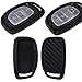 Produktbild Carbon Soft Case Schutz Hülle Auto Keyless Schlüssel für Hyundai Accent i20 Grand i10 Ioniq ix25 Tucson Santa Fe