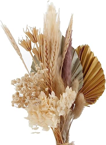 Ramo de flores secas artificiales Lindagary color dorado miniatura 4