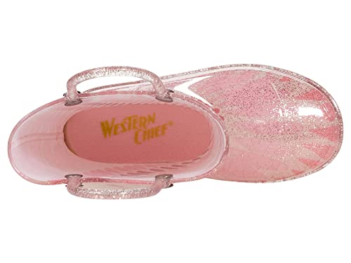 Western Chief Girl's Tie-Dye Lighted PVC Boot (Toddler/Little Kid) Rose Gold 5 Toddler M2