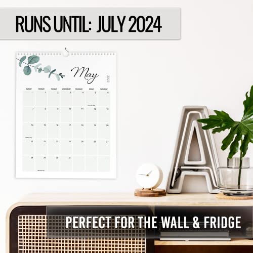 Aesthetic 2023 Vertical Greenery Wall Calendar - Runs Until July 2024 - The Perfect Monthly Calendar For Easy Planning #TOP2