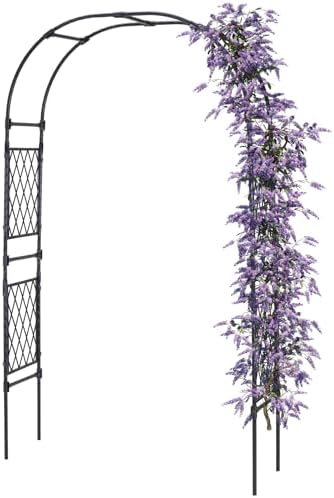 Lalahoni Garden Arch Arbor Trellis, 8ft Tall Outdoor Archway for ...