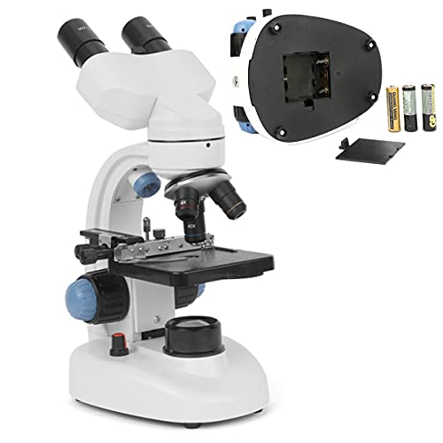 40X-1000X LED Composto Binocular Microscópios Laboratório de Microscópio Eletrônico Biológico com 10