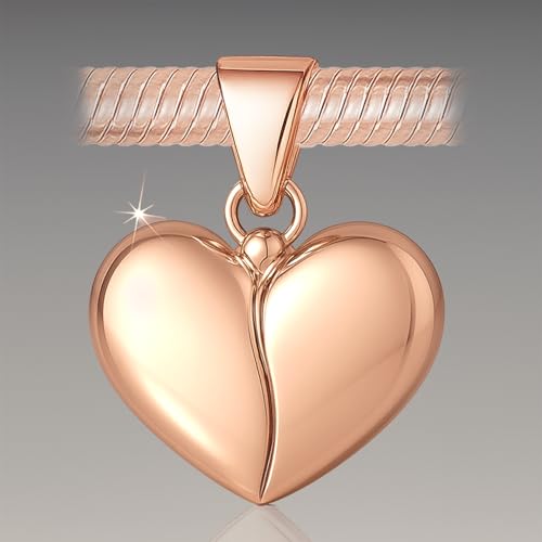 Abalorio de plata 925 y oro rosa 60 cumpleaños para pulseras 5