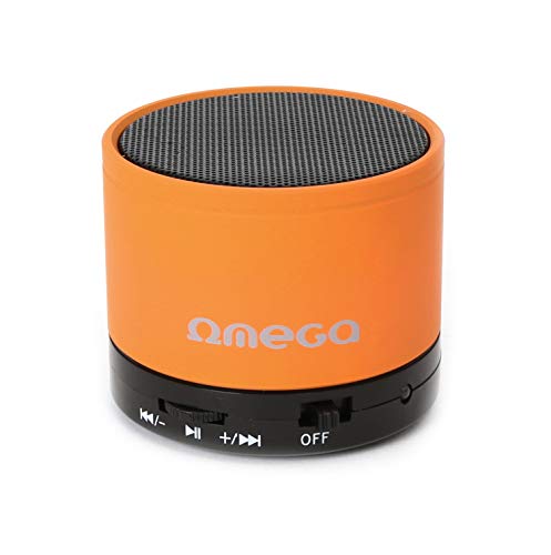 OMEGA ALTAVOZ BLUETOOTH V3.0 OG47 CHASIS ALUMINIO NARANJA