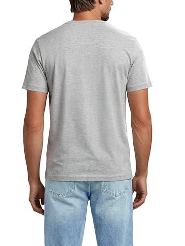 MUSTANG Tshirt Herren Baumwolle Regular Fit 4er Pack Set Rundhals Kurzarm Sommer Tee Shirt Logoprint, Größe:3XL, Farbe:Farbmix (P7) – Ansicht 6