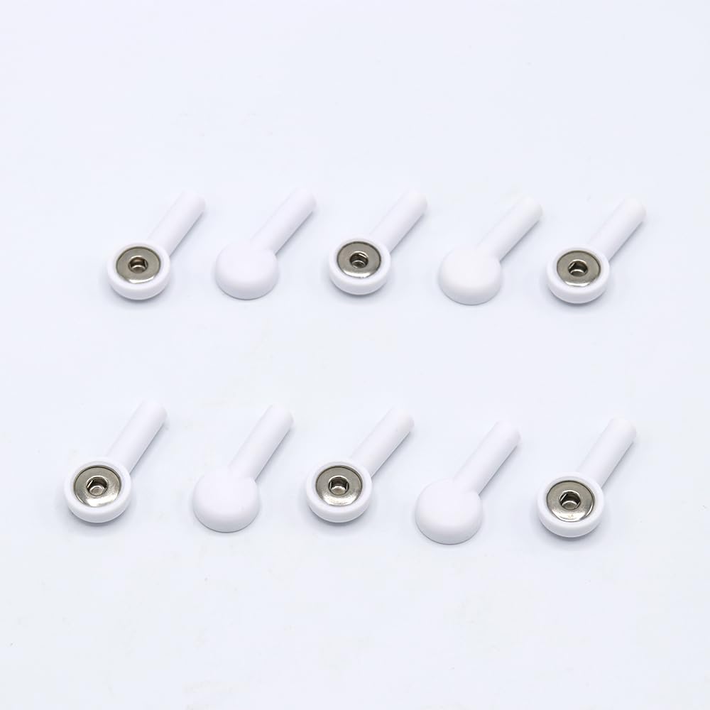 Skmeditec Adattatore Elettrodi banana da 10 pezzi con connessione universale da 4,0 mm per adulti/pediatrici, sostituzione per 900178-003