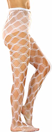 Image of ToBeInStyle Women's Large Mesh Fishnet Patterned Pantyhose Tights