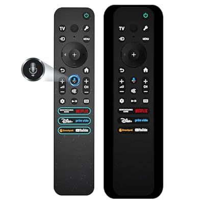 Voice Replacement for Sony TV Remote, for All 2019-2025 Sony Remote Control for Bravia Google/Android Smart 4K 8K LED OLED UHD TVs (with Backlit, Voice Control, Remote Finder and USB Changing)