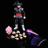 reald Acción de animación de muñecos muñecos Goku Negro saiazamas muñeca móvil de articulaciones de Color Rojo melocotón Joyas Modelo de Juguete Caja Negra