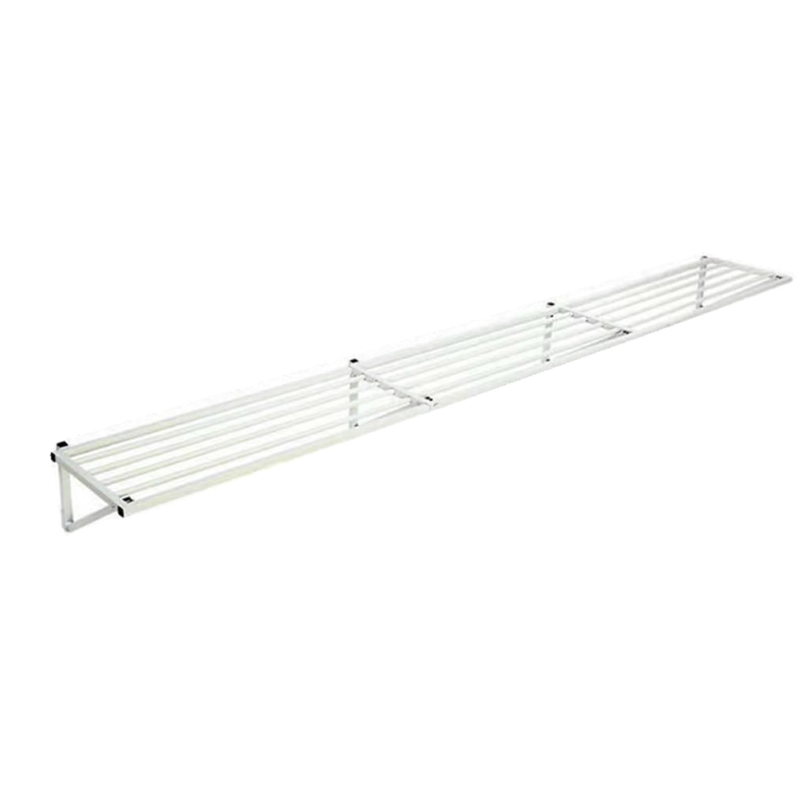 SVFOEBJM Metal Floating Shelf - Heavy Duty Wall Mounted Storage Rack for Tool Organization in Garage, Basement, Shed, Kitchen, and Pantry
