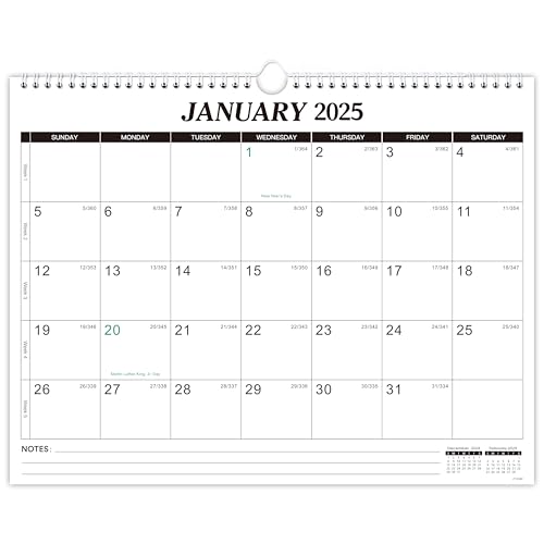 Calendário de parede 2025-2026 - janeiro de 2025 a dezembro de 2026, calendário mensal de 18 anos 20