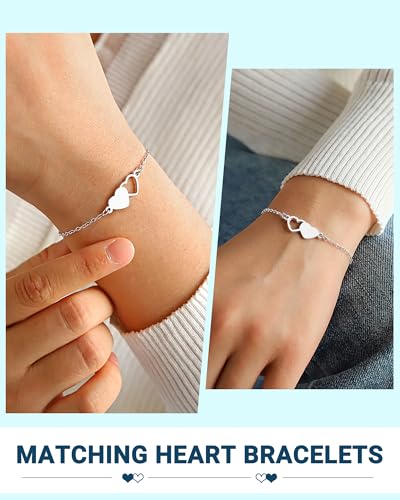 Image of 2 /3 Pcs Mother Daughter Bracelets Set Christmas Valentines Birthday