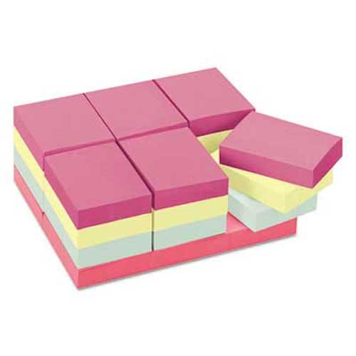 Post-it Notes Original Blöcke in Marseille Farben, Vorteilspack, 1 1/2 x 2, 100/Pad, 24 Blöcke