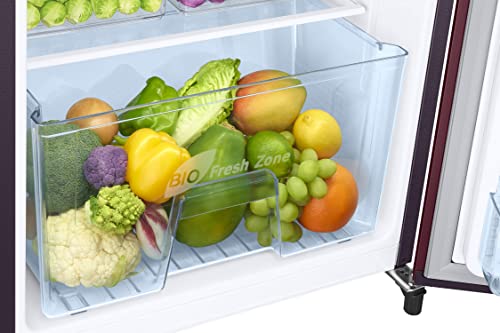 Image of Samsung 183 L, 3 Star, Digital Inverter, Direct-Cool Single Door Refrigerator (RR20C2723VF /NL, Urban Tropical Blue)