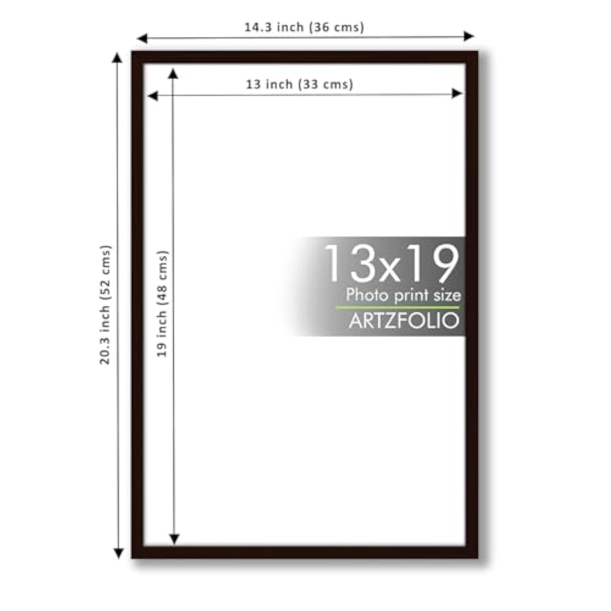 Extra Large Dark Brown Wall Photo Frame D569