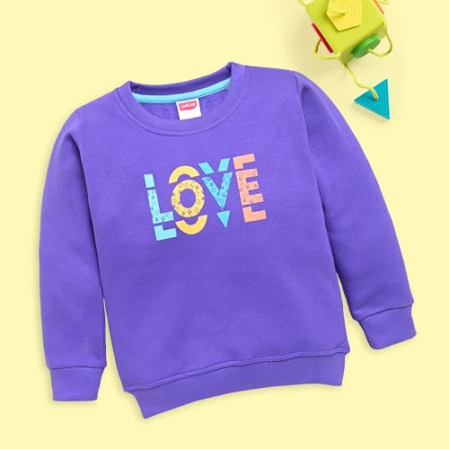 Image of LuvLap Baby Girls Full Sleeve Sweatshirt & Pyjama Set