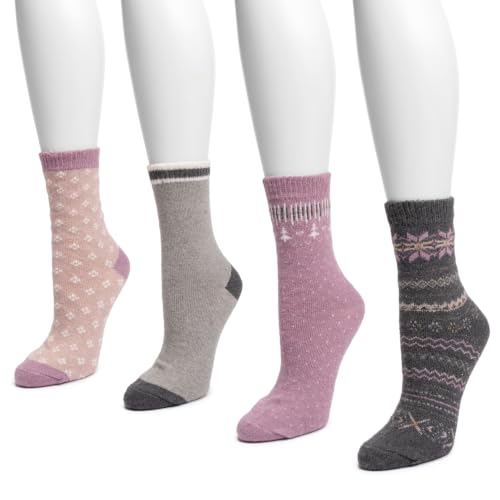 Image of MUK LUKS Women's Holiday 4 Pair Pack Socks