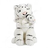 Lazada Mum Tiger with Baby Tiger Stuffed Animal Plush Toy Dolls 11''