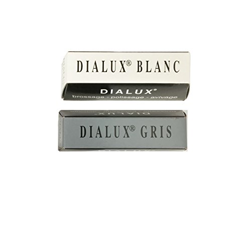 POLISHING COMPOUND DIALUX JEWELERS ROUGE WHITE & GRAY CUT & POLISH METAL FINISH (E 7) by DIALUX