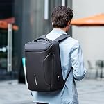 MARK RYDEN Business Backpack for Men, Waterproof High Tech Backpack with Sport Car Shape Design and USB Charging Port, Travel Laptop Backpack Fits 17.3 Inch Notebook