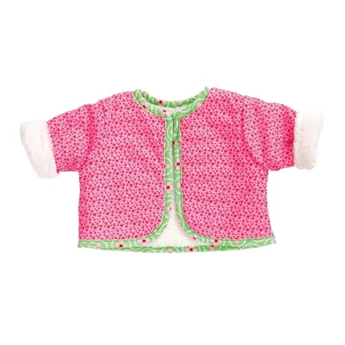 Heless 2625 - Bekleidungs-Set für Puppen im Blumi Design, 2 teilig mit Wendejacke und Hose, Größe 35 – 45 cm