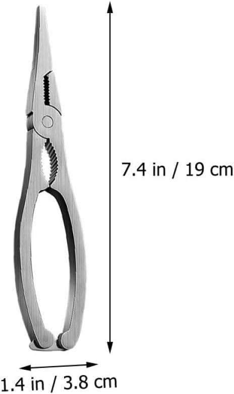 Ciieeo 2 pcs Stainless Steel Seafood Crackers Nut and Crab Opening Tools for Easy Shell Removal Ergonomic Design for Comfortable Use