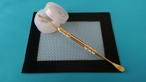 1 Non-Stick 5ml Silicone Container jar + 1 non stick Silicone Mat + 1 Wax carving Tool Kit