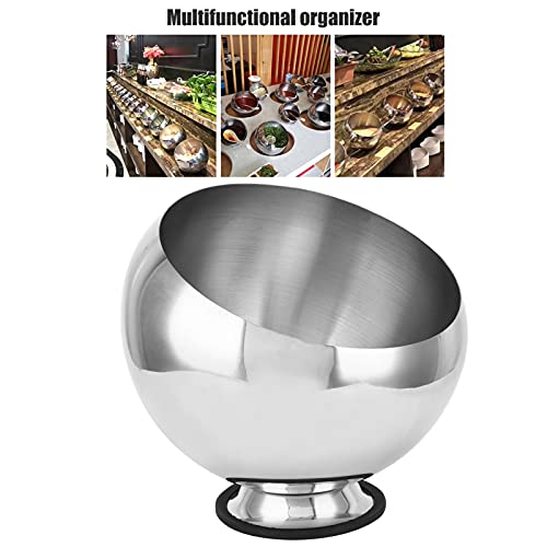 MUNEFE Saucenschüssel aus Edelstahl, Zuckerdosen mit Sockel, Gewürzschüssel, schräge Schüssel für die Küche und das Wohnzimmer (Large Size) 5 MUNEFE Saucenschüssel aus Edelstahl, Zuckerdosen mit Sockel, Gewürzschüssel, schräge Schüssel für die Küche und das Wohnzimmer (Large Size)