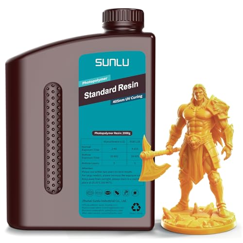 SUNLU AbvO[h 2kg 3Dv^[pWA405nm UVd LCD/DLP/SLA 3Dv^[A݊3Dv^[A2000g IW