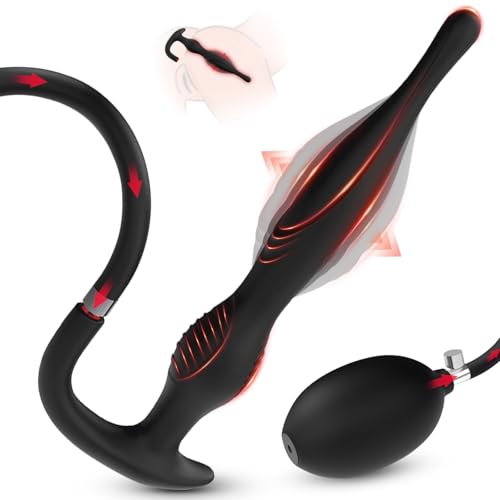 BDSMYEE groß Analplug Aufblasbar 24 CM,Buttplug Analdildo XXL Analkugeln Analspielzeuge Fisting Plugs Sexspielzeug Analdehner Anal Expander Anal Toys erotisches Sex Spielzeug für die Männer (A)