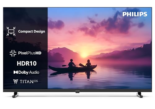 Philips 24PHS6000 HD LED Smart TV - Pantalla de 24 Pulgadas con Pixel Plus, Plataforma Titan OS y Sonido Dolby Digital - Funciona con Alexa y con el Asistente de Voz de Google
