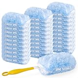 Duster Refill for Swiffer Duster, 30 Count Heavy Duty 2 Side 360° Duster Refills with 1 Handle, 4X Microfibers, Disposable Multi Surface Dusters for Cleaning