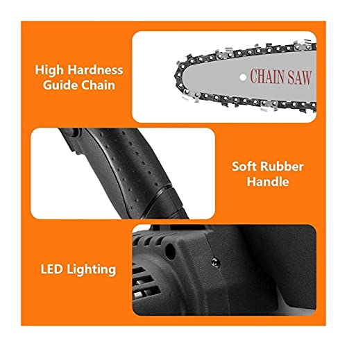 ROSG 4-Zoll-Elektrokettensäge, kleine tragbare 24-V-Kettensäge für den Haushalt mit wiederaufladbarem Akku, Einhand… – Bild 4