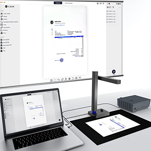 Escáner de documentos CZUR Shine800 Pro con conexión USB de 8 MP 4