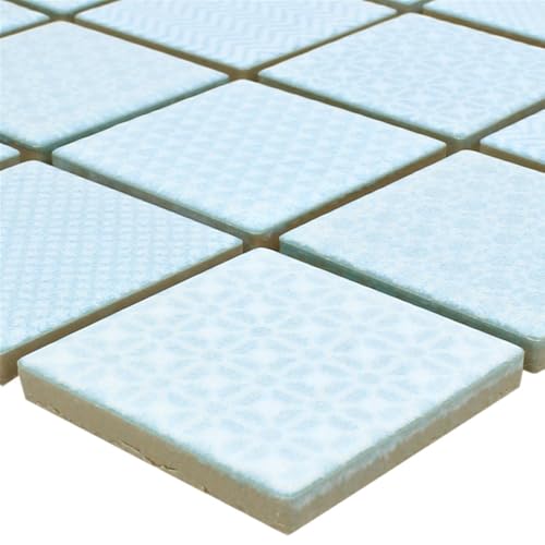 Mosaïque céramique Sapporo bleu clair Mosafil