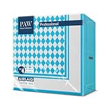 PAW - Servietten aus Airlaid - Stoffähnlich (40 x 40 cm) I 50 Stück I Bayrisch Blau Servietten | Ideal Tishdeko bei Partys im Stile von Oktoberfest oder für Bayrischen Flair I Farbe: Bavaria
