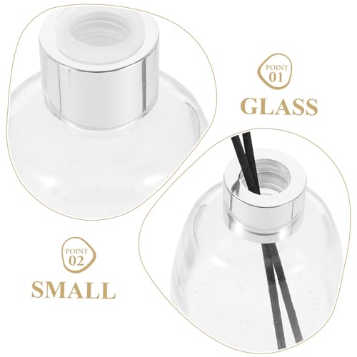 Botellas de vidrio vintage para difusor de aroma con palitos negros miniatura 3