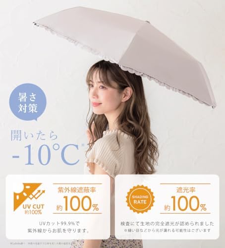 【未使用】グレイシー 折り畳み傘 日傘 晴雨兼用 バイカラー フリル 8本骨 ① 未使用】グレイシー 折り畳み傘 日傘 晴雨兼用 無地 バイカラー