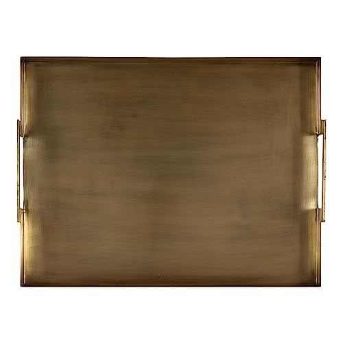 Kate And Laurel 224299 Myo Transitional Metal Rectangle Tray, 17 X 13, Brass thumb #6
