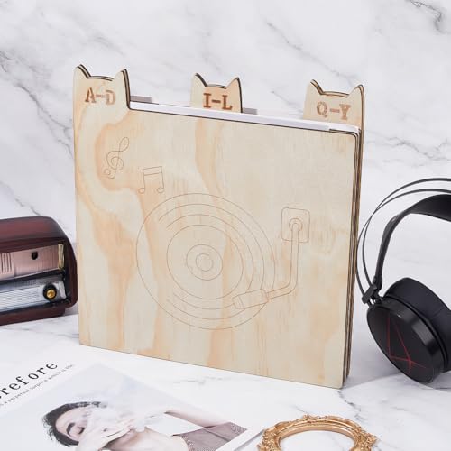 Intercalaires vinyles en bois chat A-Z lot de 6
