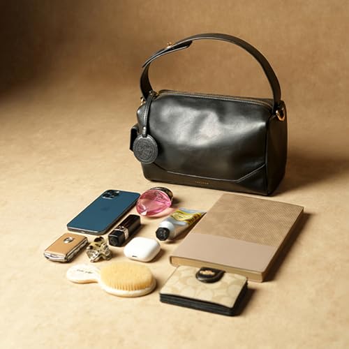 Image of Theater Bonbon Crossbody Duffle Bag for Women Structured Shoulder Handbag with Adjustable and Detachable Strap