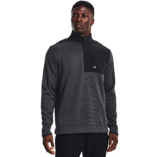 Under Armour Mens Storm Sweater Fleece Half Zip Black/White M