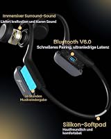 SANOTO Knochenschall Kopfhörer Bluetooth 6.0, Sportkopfhörer Kabellos – Ansicht 5
