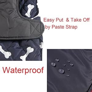 JoyDaog-Fleece-Collar-Reversible-Dog-Coats-for-Small-Dogs-Waterproof-Warm-Puppy-Jacket-for-Cold-WinterBlue-XS - Cucciolini Doodles   JoyDaog-Fleece-Collar-Reversible-Dog-Coats-for-Small-Dogs-Waterproof-Warm-Puppy-Jacket-for-Cold-WinterBlue-XS