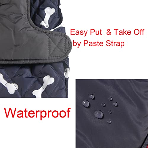 JoyDaog-Fleece-Collar-Reversible-Dog-Coats-for-Small-Dogs-Waterproof-Warm-Puppy-Jacket-for-Cold-WinterBlue-XS - Cucciolini Doodles   JoyDaog-Fleece-Collar-Reversible-Dog-Coats-for-Small-Dogs-Waterproof-Warm-Puppy-Jacket-for-Cold-WinterBlue-XS