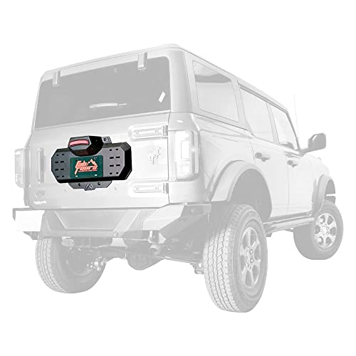 Fab Fours 21-22 Bronco Spare TIRE Delete, Black (FB21-Z5251-1)