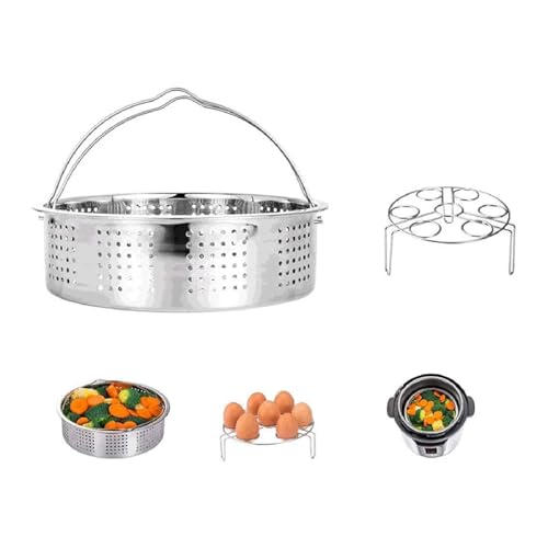 Image of ARTISOUL 3X Stainless Steel Steamer Basket for 5 /6 /8 Qt Instant Pot Vetables Tamale