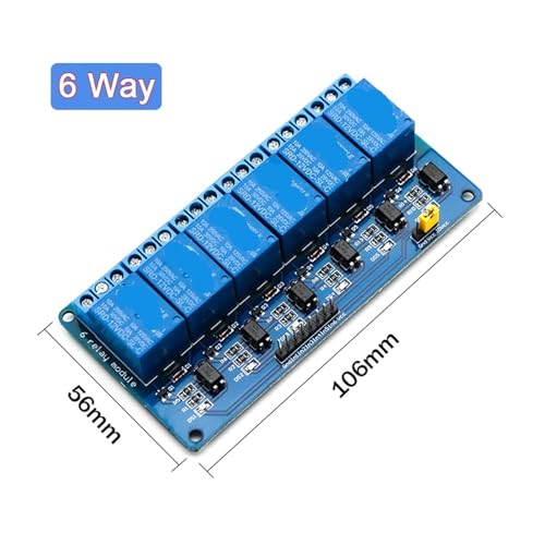 Module relais 12V 6 voies avec optocoupleur pour carte de commande - 2