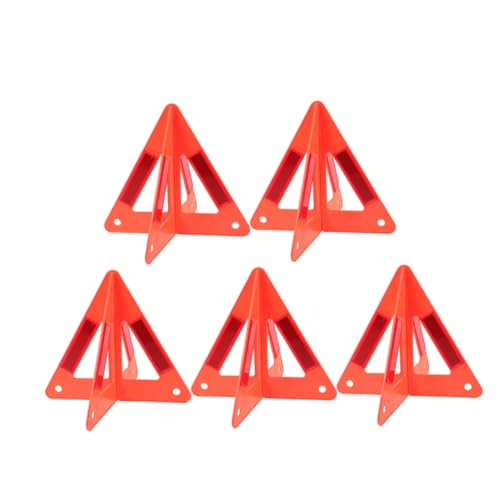 Alipis Car Warning Rack Set 5pcs Emergency Safety Triangle Reflective Roadside Sign for Vehicle Breakdowns Parking Alerts